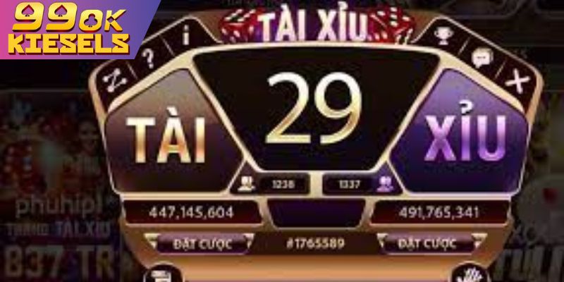 Minh họa bàn cược Tài Xỉu với các cửa cược Tài, Xỉu, Chẵn, Lẻ